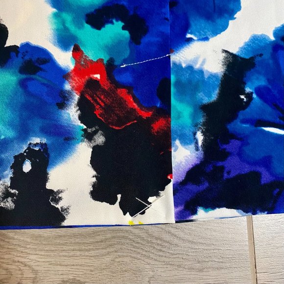 Mario Serrani Italy Watercolor Abstract Sheath Dress - Picture 6 of 6